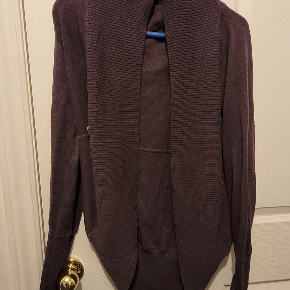 Warehouse Deep Purple Knit Cardigan